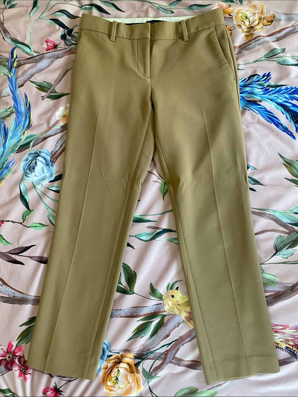 Ann Taylor Straight Leg Pants in Camel